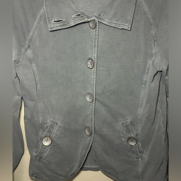 prAna Women’s Organic Cotton Button-Up Blazer Jacket, Size XL - Picture 3 of 15